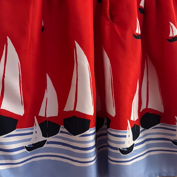 Janie and Jack Red Sailboat Dress - Picture 3 of 5